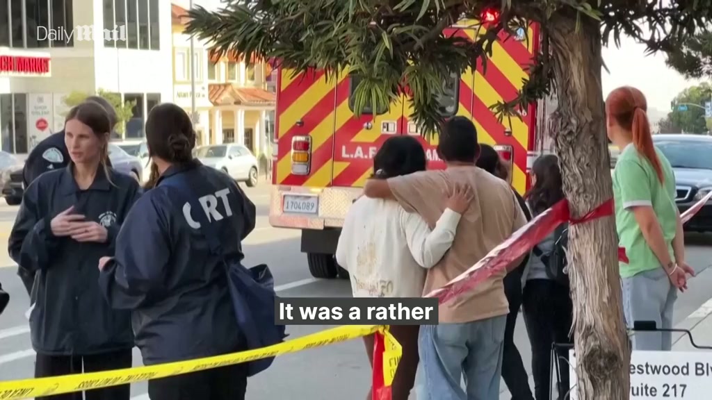 Three dead after car crashes into busy dining area at LA store