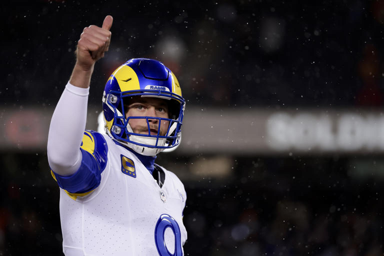 Rams QB Matthew Stafford beats out Drake Maye to win his first NFL MVP ...