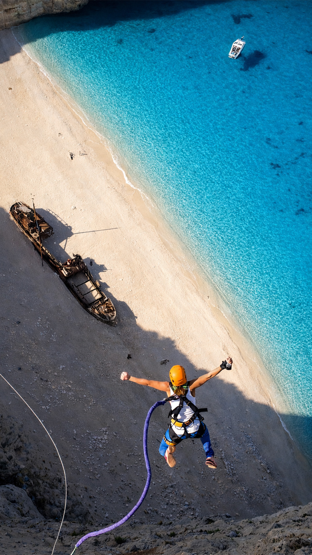 This bungee jump cut it close