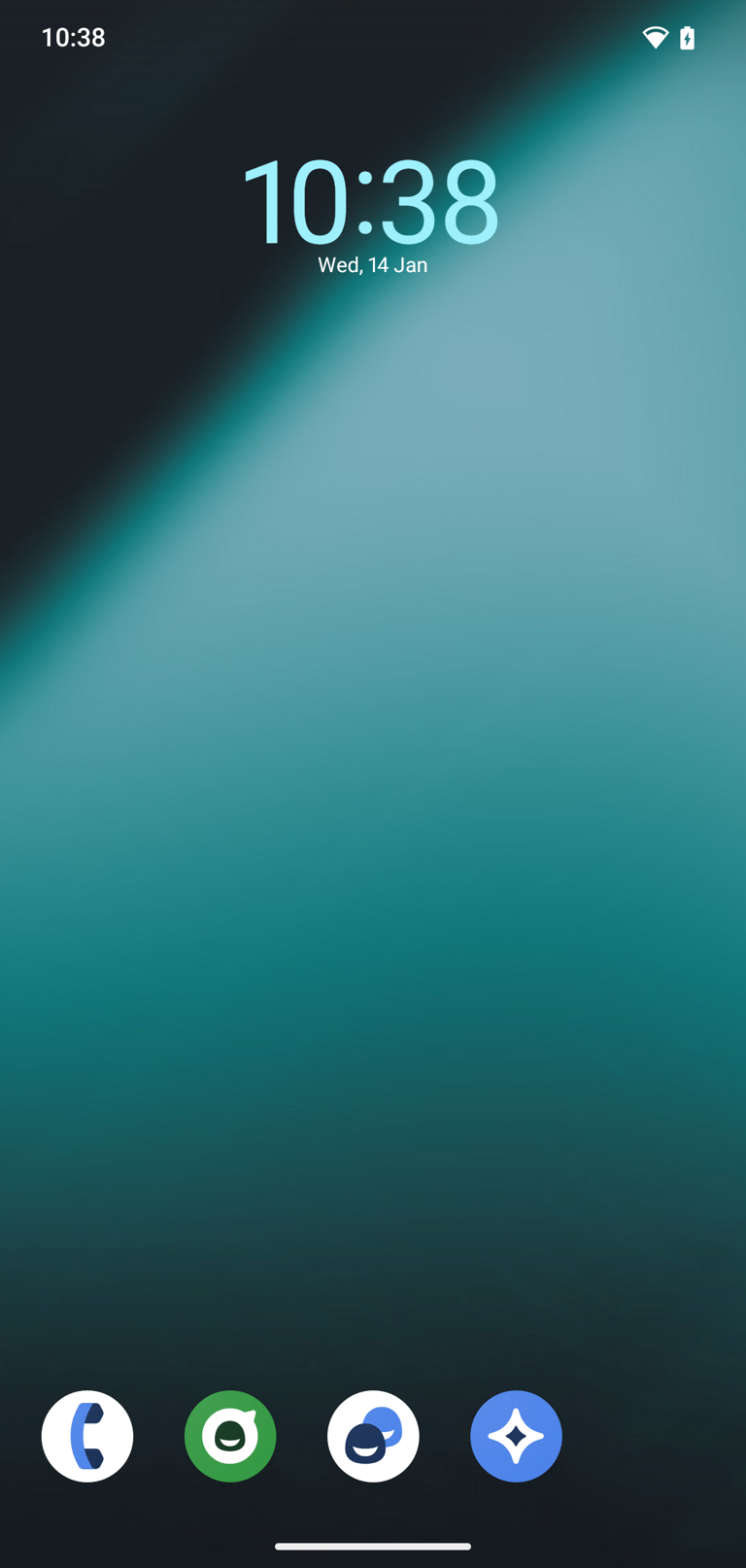 LineageOS home screen.