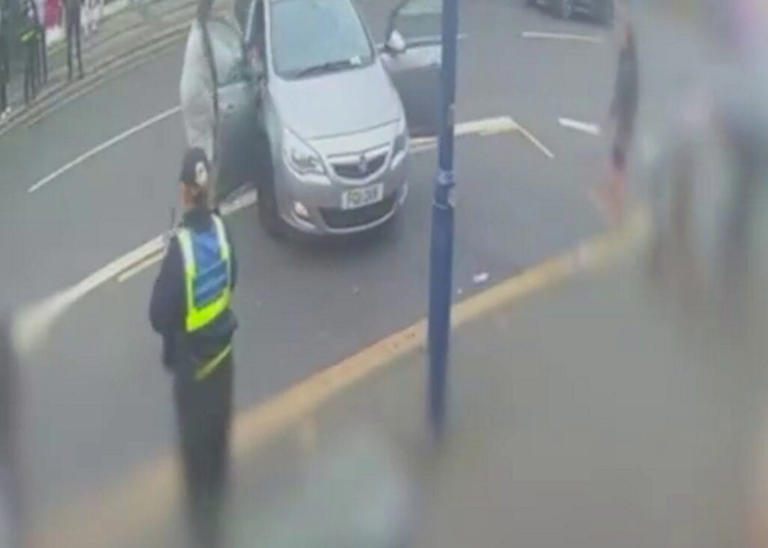 Road rage driver mounts pavement and mows down passer-by in parking ...