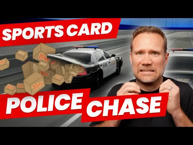 Man steals sports cards & cop car in wild police chase!