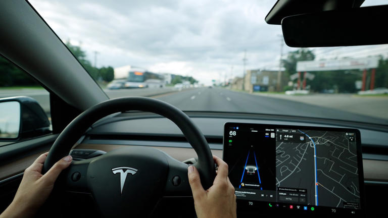 In 2023, Joanna test-drove multiple EVs, including a Tesla Model Y with self-driving features.