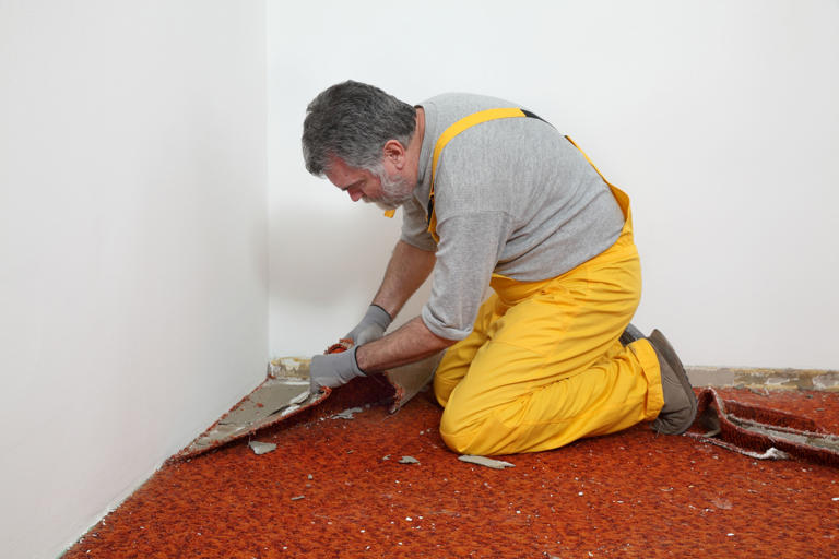 Homeowners rip up fireplace carpet—then make an unexpected discovery
