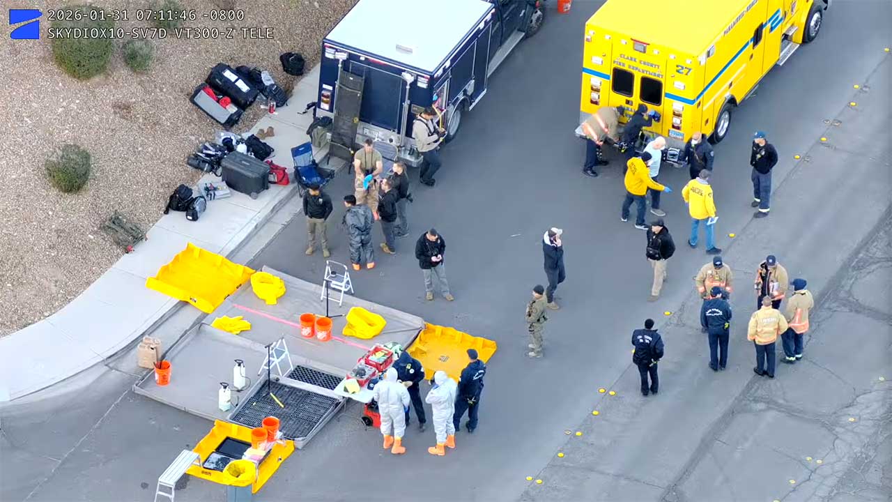 Several people fall deathly ill after suspected Las Vegas bio lab incident