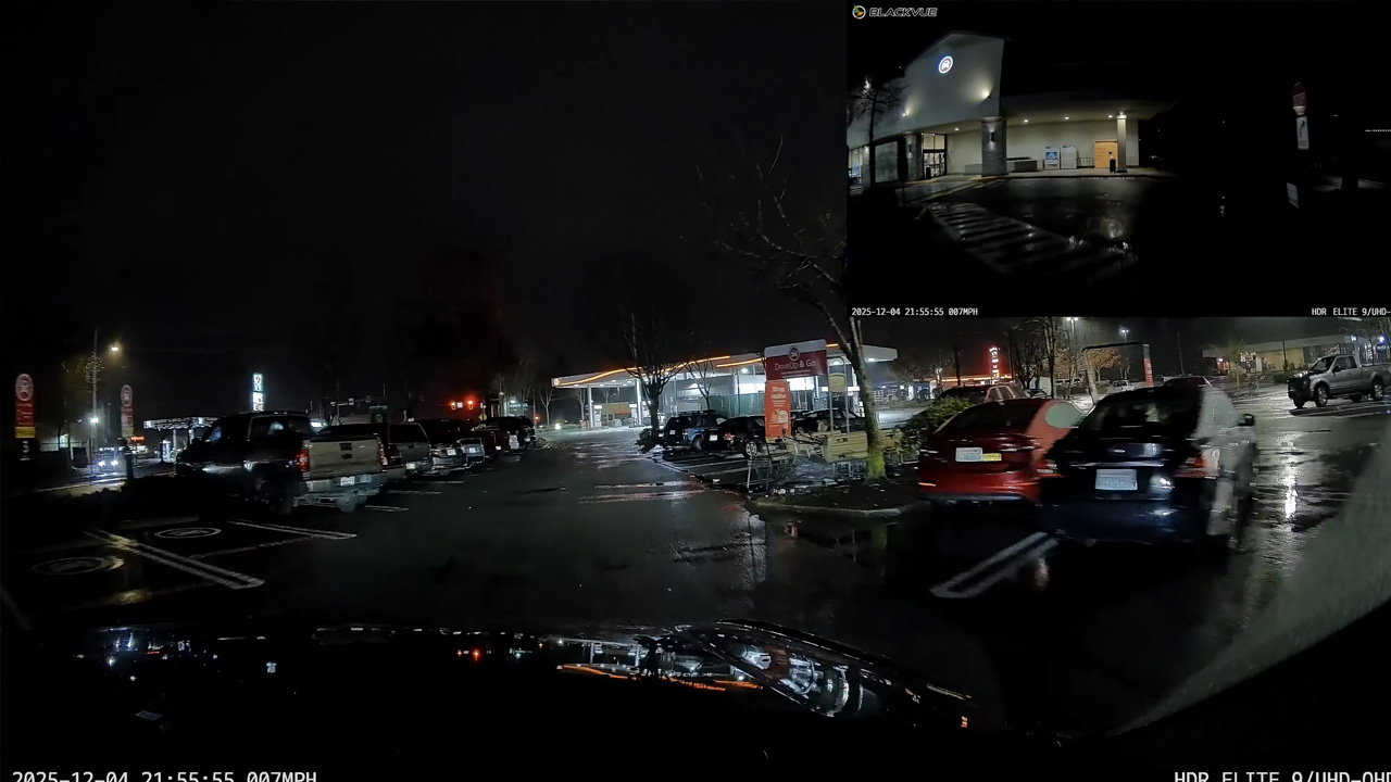 Sample 4K road footage captured by dashcam
