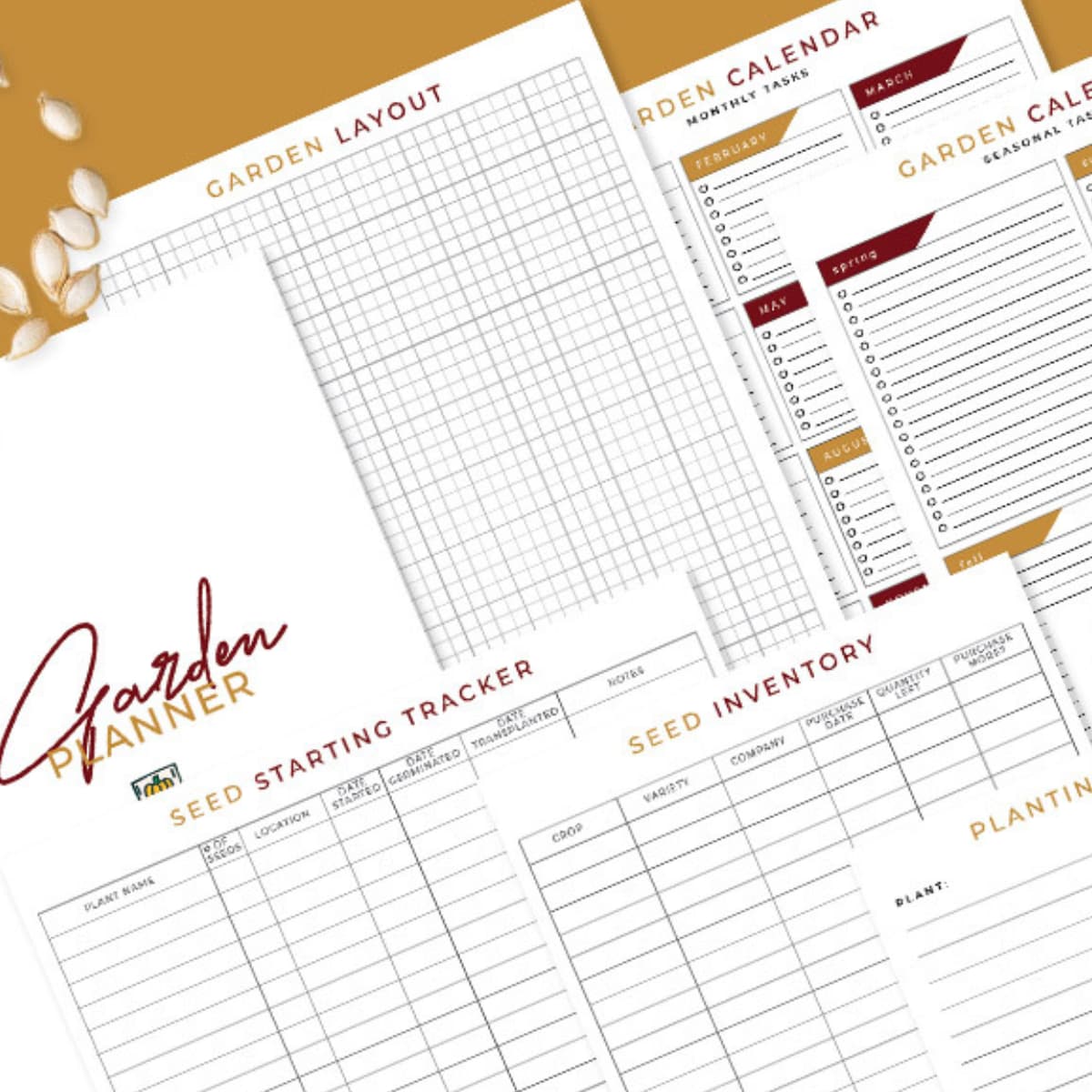 Free garden planner printable (simple PDF to plan your vegetable garden)