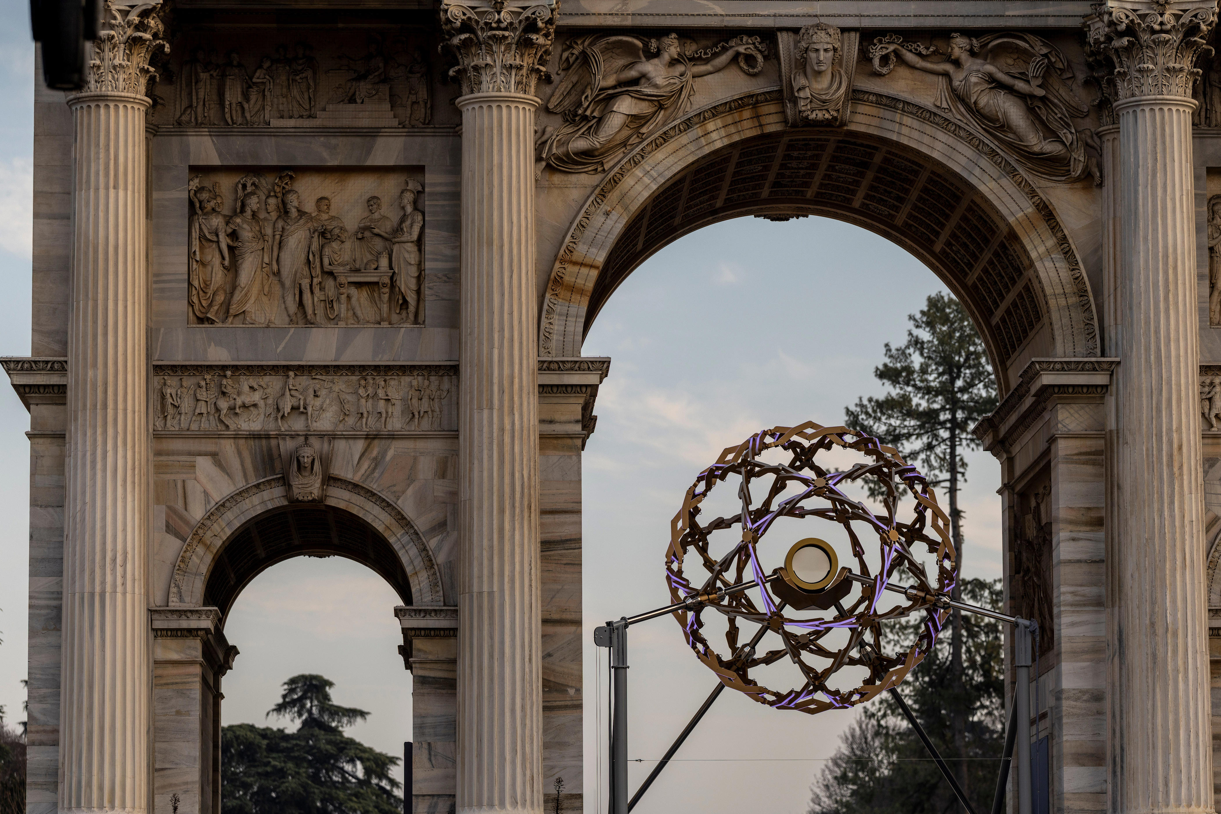 Why are there 2 Olympic cauldrons for Milan Cortina?