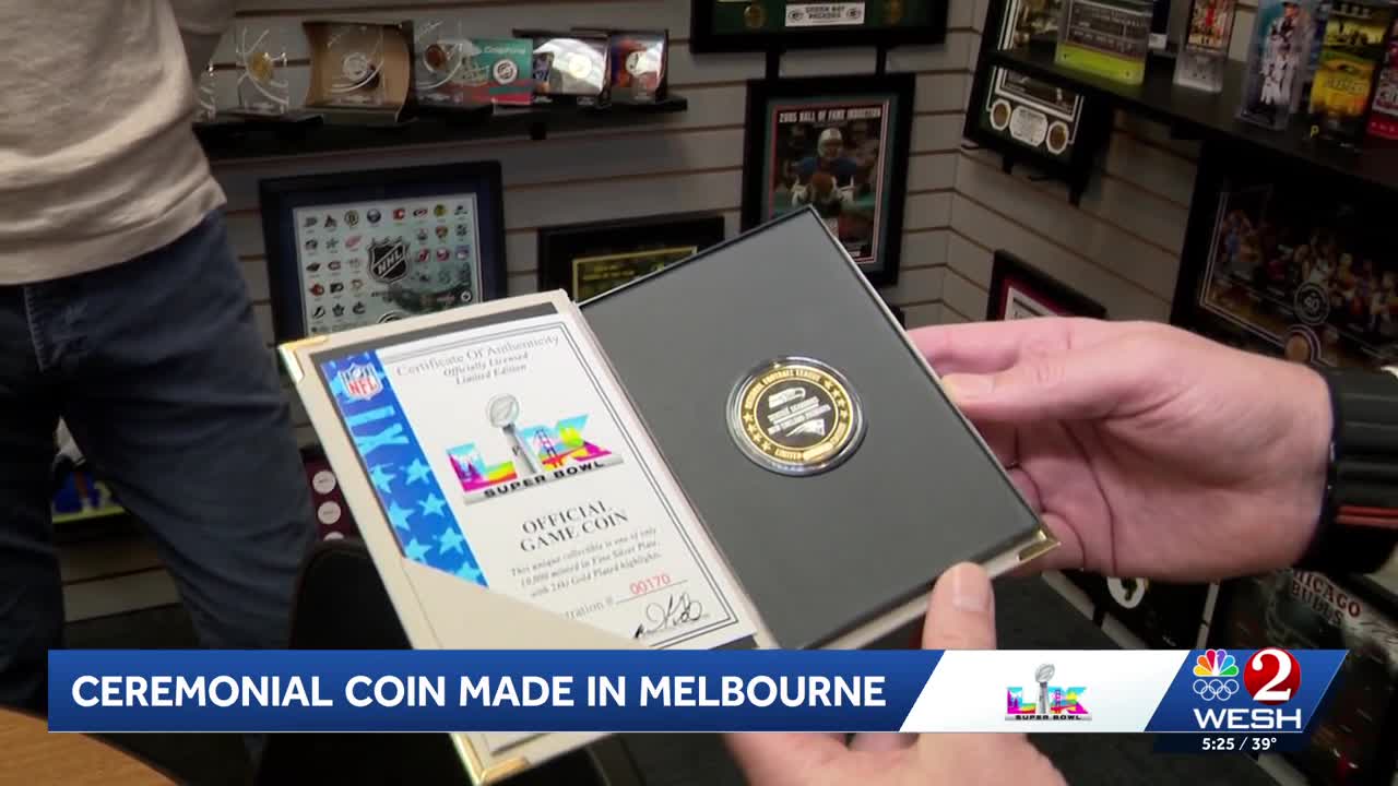 Super Bowl 60 flip coin crafted by Central Florida company celebrates ...