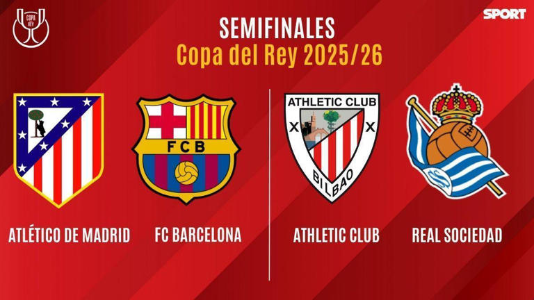 Horarios y fechas de las semifinales de la Copa del Rey 2025-26 ...