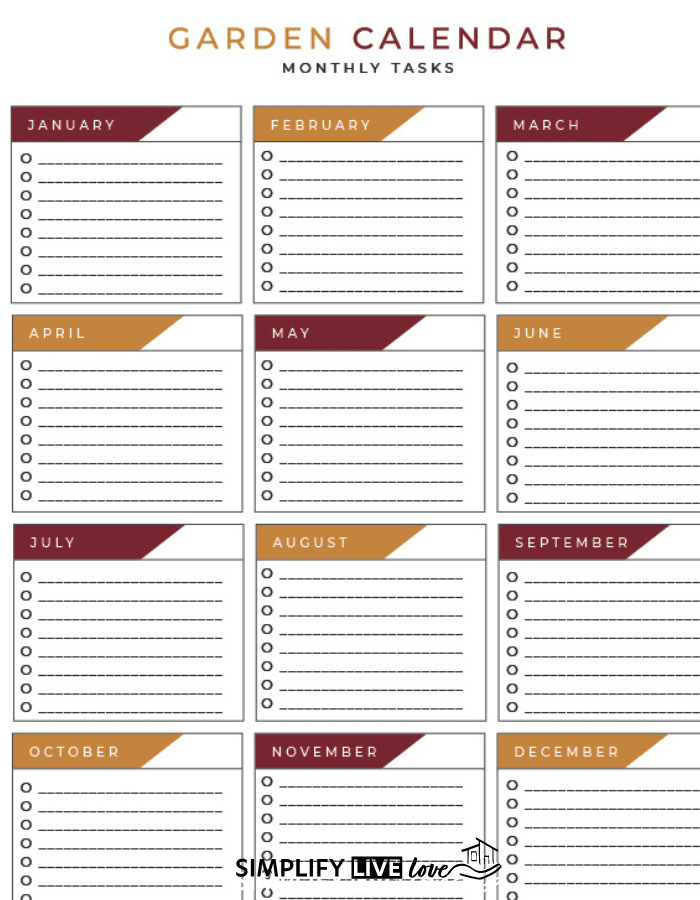 Free garden planner printable (simple PDF to plan your vegetable garden)