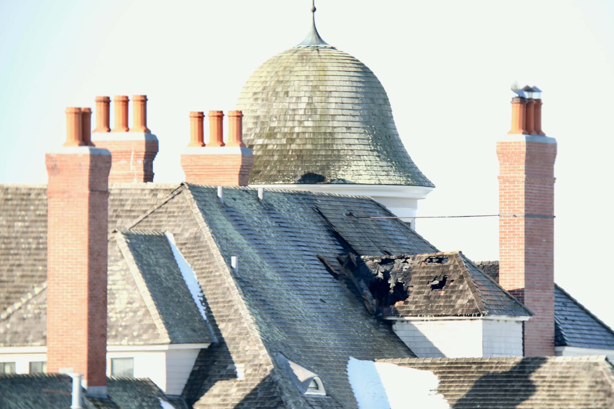 Fire at iconic Castle Hill Inn likely spread through walls, fire chief says