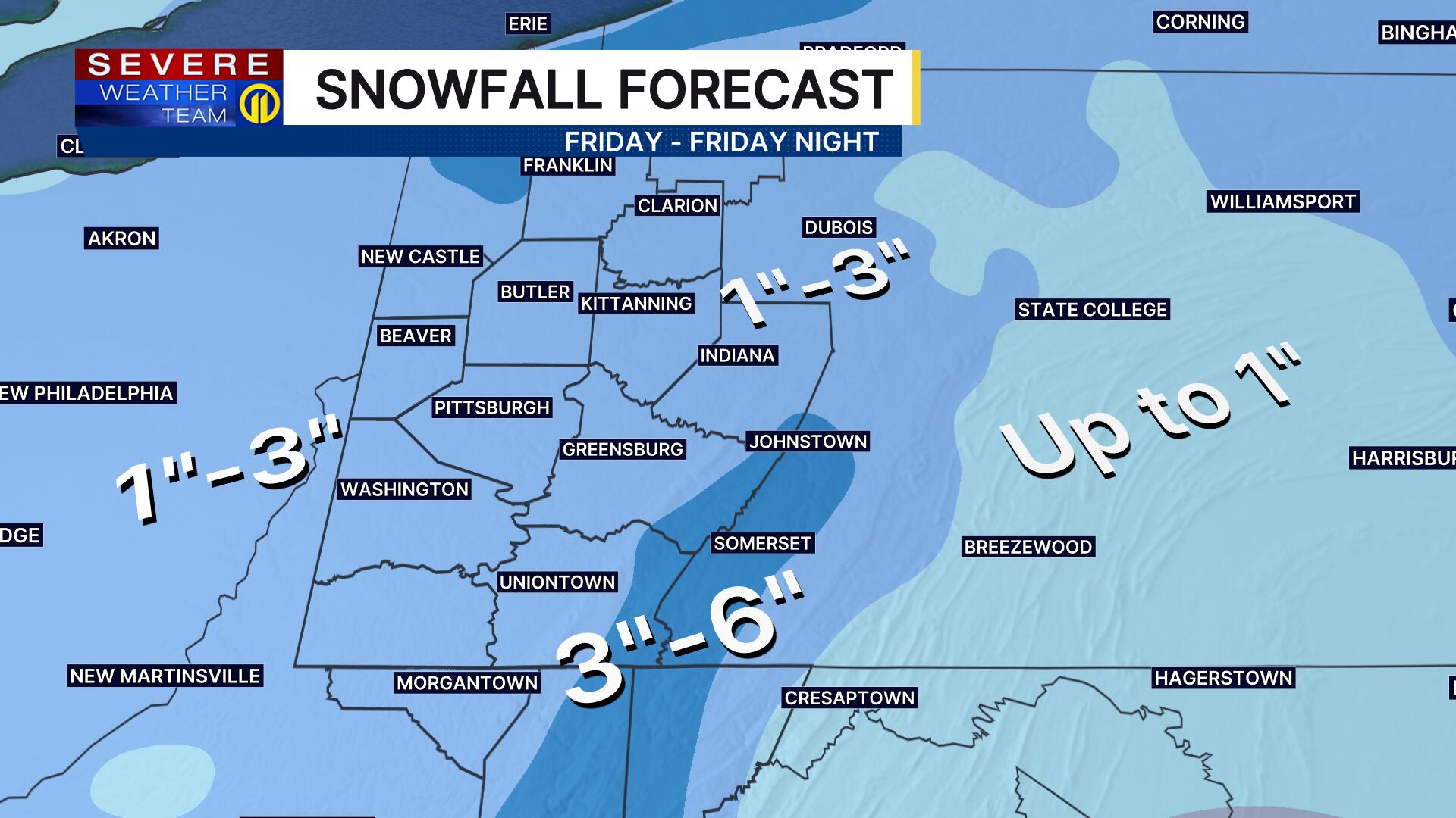 Careful, drivers! More snow showers expected this evening, squalls possible