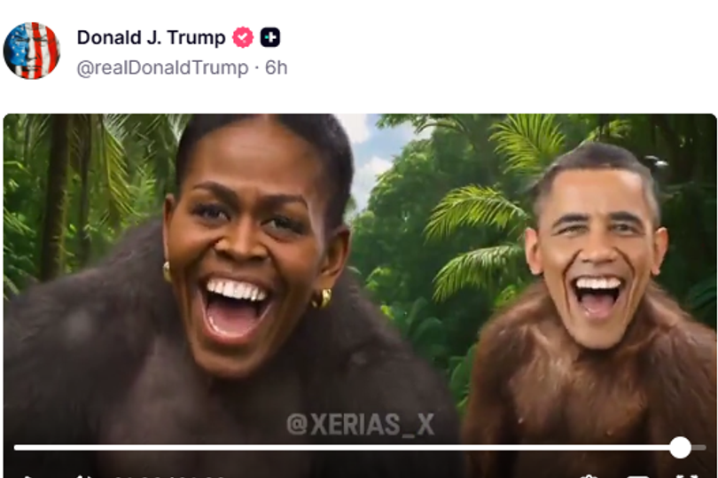 Obama breaks silence on Trump 'racist' ape meme and calls US politics ...