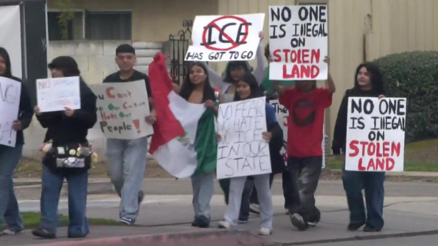 Central Valley students protest ICE with walkouts