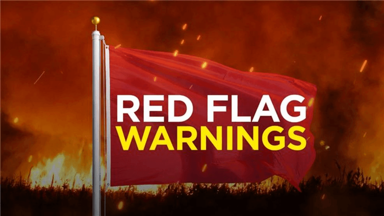 Red flag warning: Drought, low humidity and strong winds raise wildfire ...