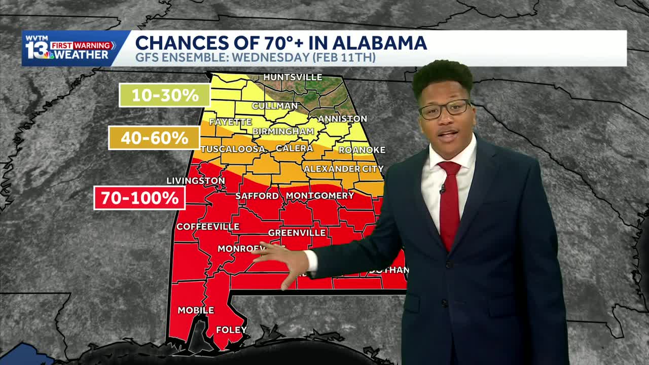 Tracking warm & sunny weekend weather in Alabama with highs in the 70s ...