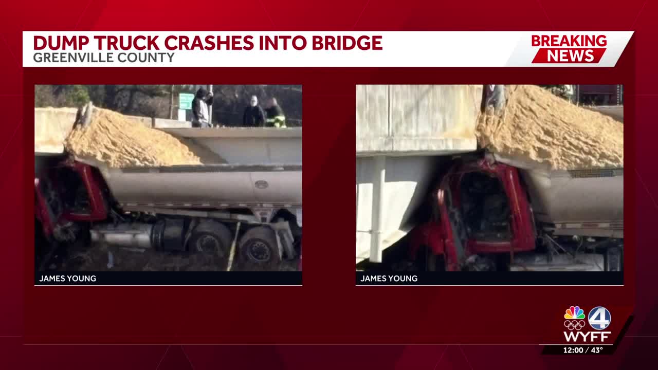 Dump truck crashes into Upstate bridge, fire chief says