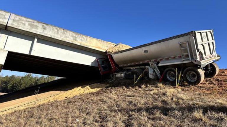 Troopers: Dump truck driver hurt after crashing into bridge in Upstate