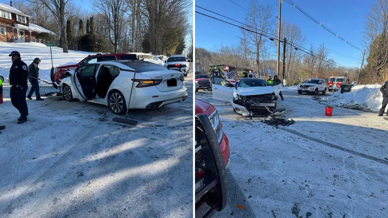 2-car crash sends drivers to hospital, briefly shuts down road in ...