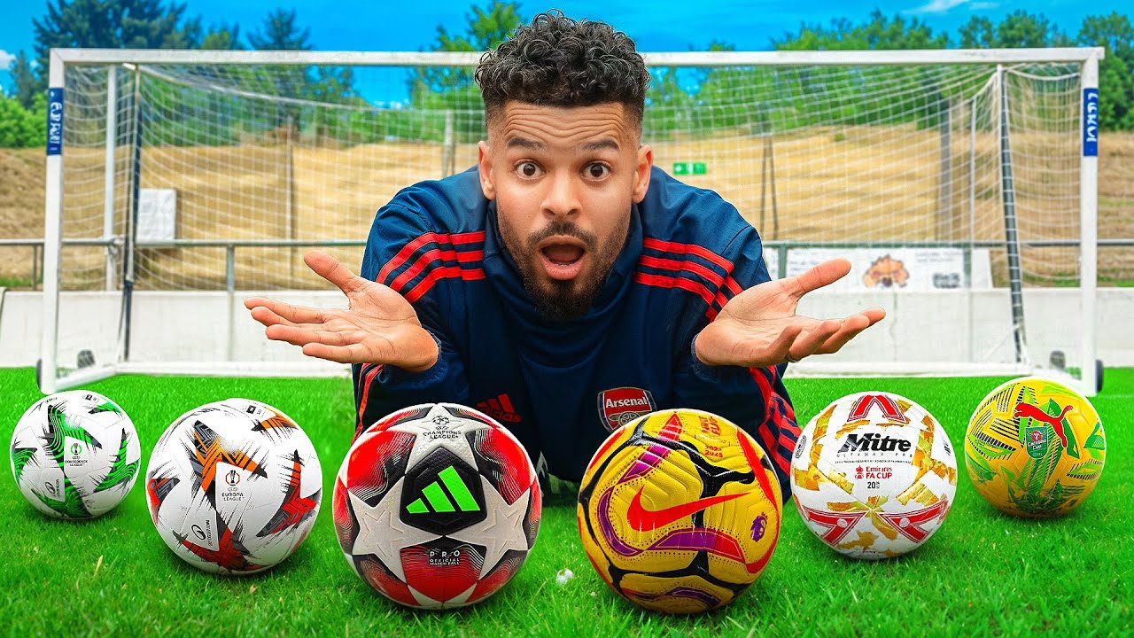 I tried scoring a banger goal with every soccer ball