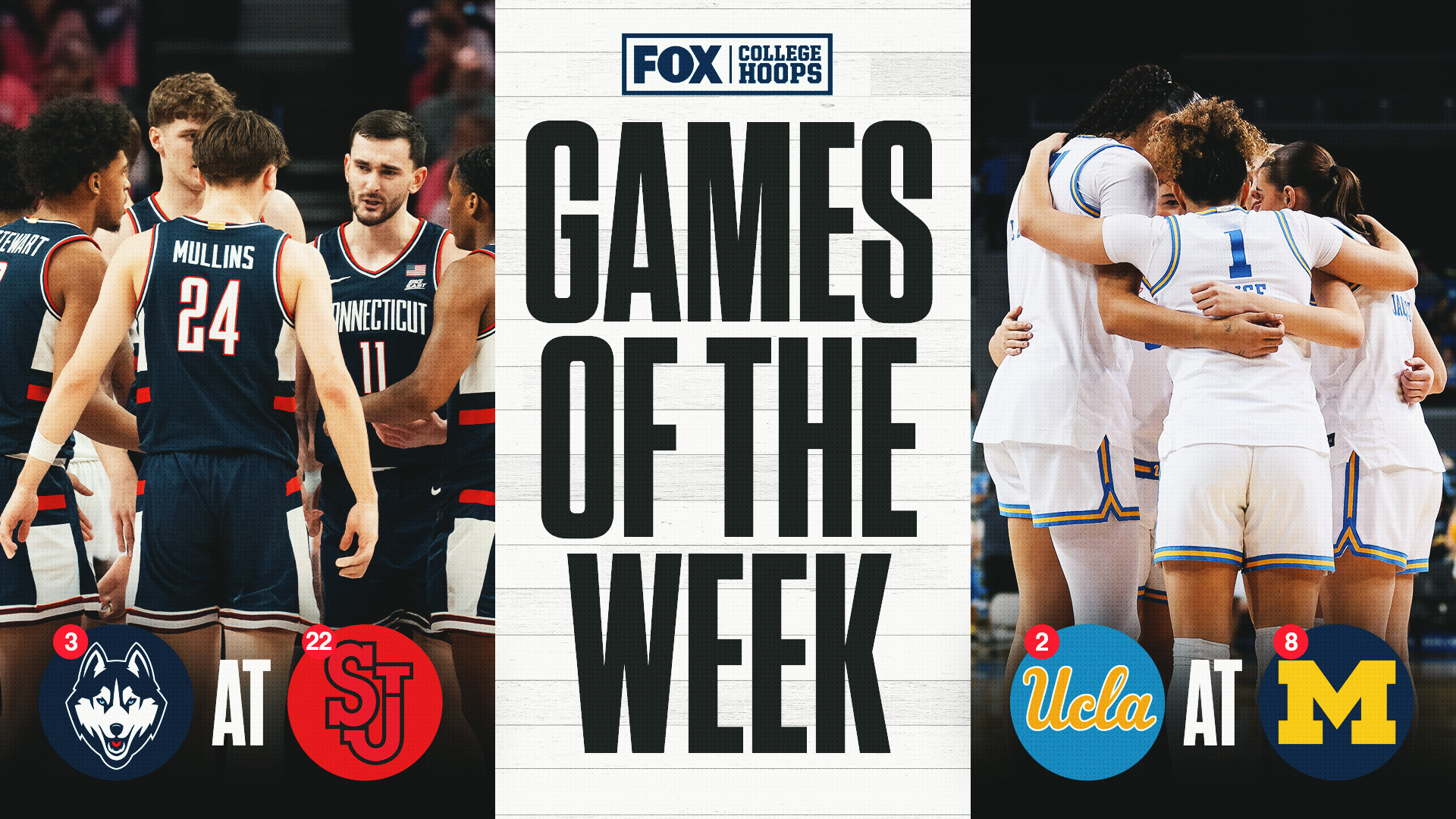 College basketball games of the week: Huge ranked matchups, rivalries ...