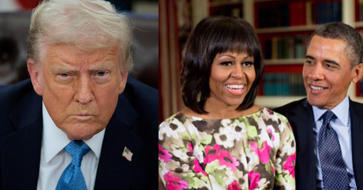 Trump slammed for posting 'racist' video depicting Barack and Michelle ...