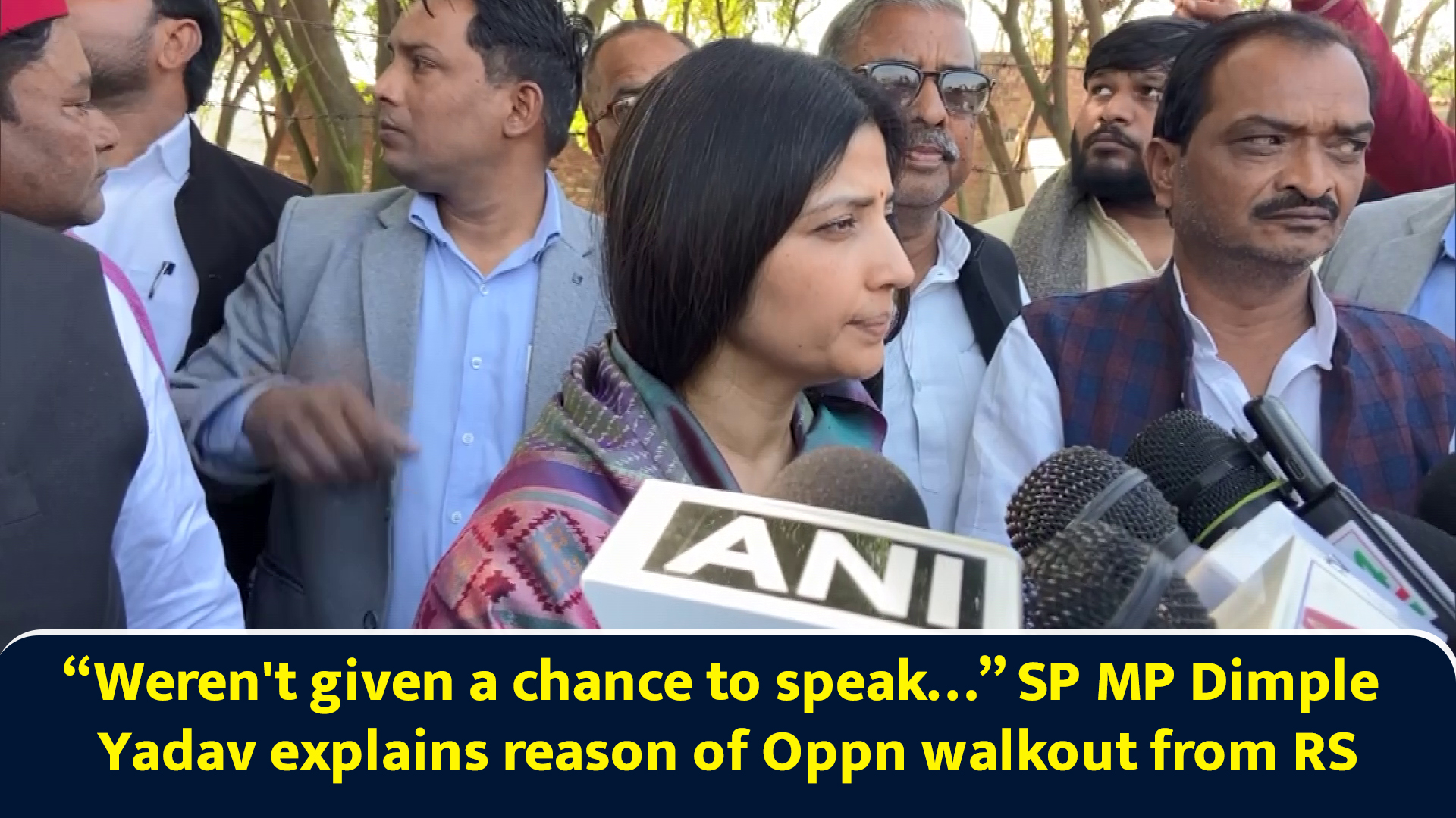 Weren't given a chance to speak… SP MP Dimple Yadav explains reason of ...