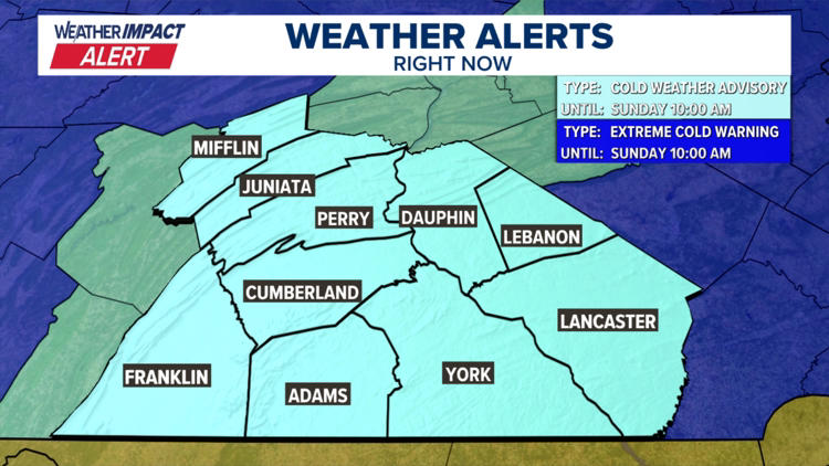 Code Blue Alert issued in Lebanon through Monday morning