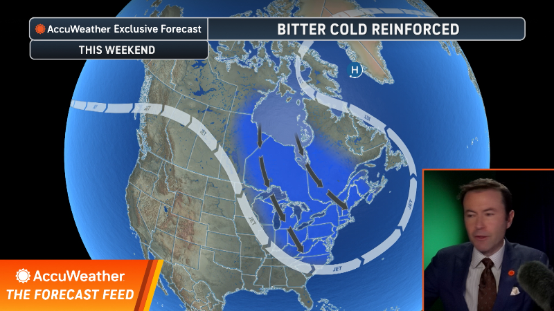 Snow squalls precede bitter blast from Arctic this weekend