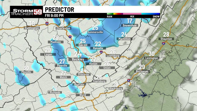 Heavy snow squalls tonight WV – here’s how much snow you can expect