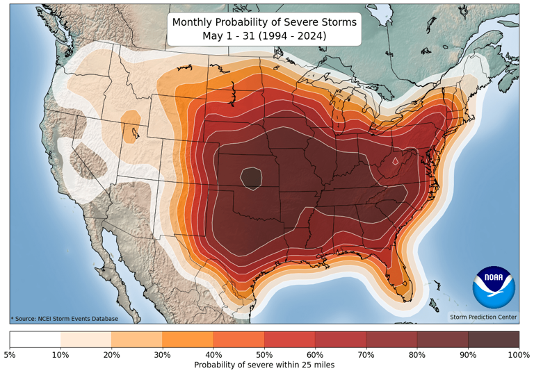 Weather blog: Storm Prediction Center opens climatology viewer