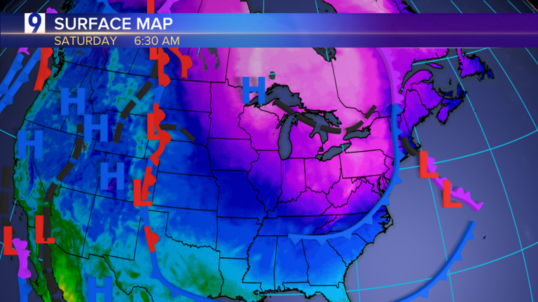 Arctic air makes brief return: Saturday highs to be about 15 degrees ...