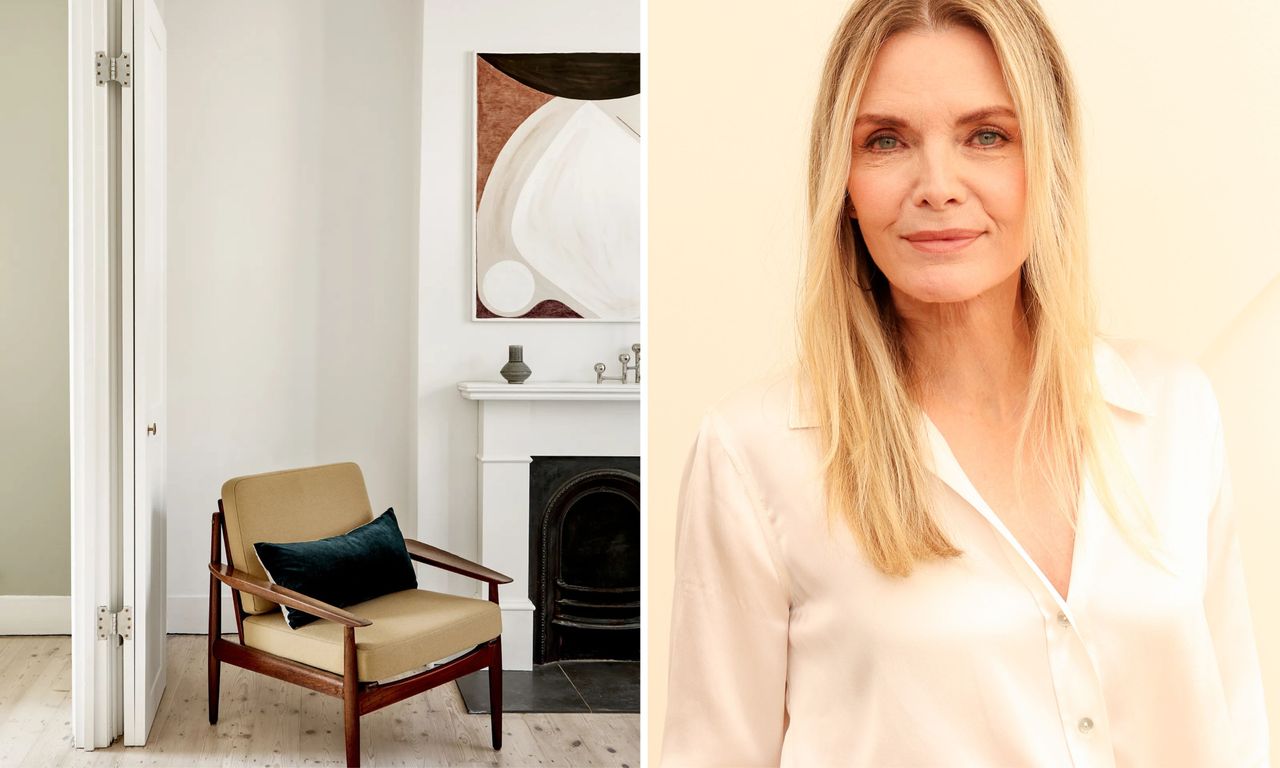Michelle Pfeiffer’s anti-trend living room shows how to achieve a modern classic look that will never go out of style<br><br>