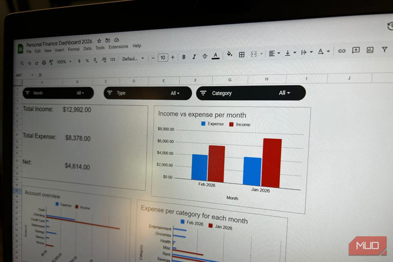 I built a personal finance dashboard in Google Sheets that beats any app