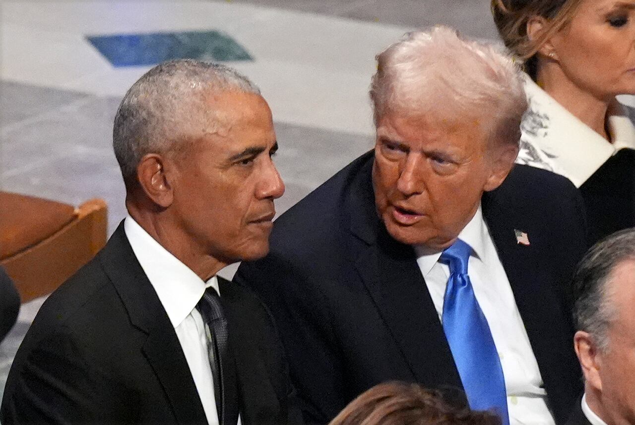 Trump shares social media video with racist depiction of Obamas ...