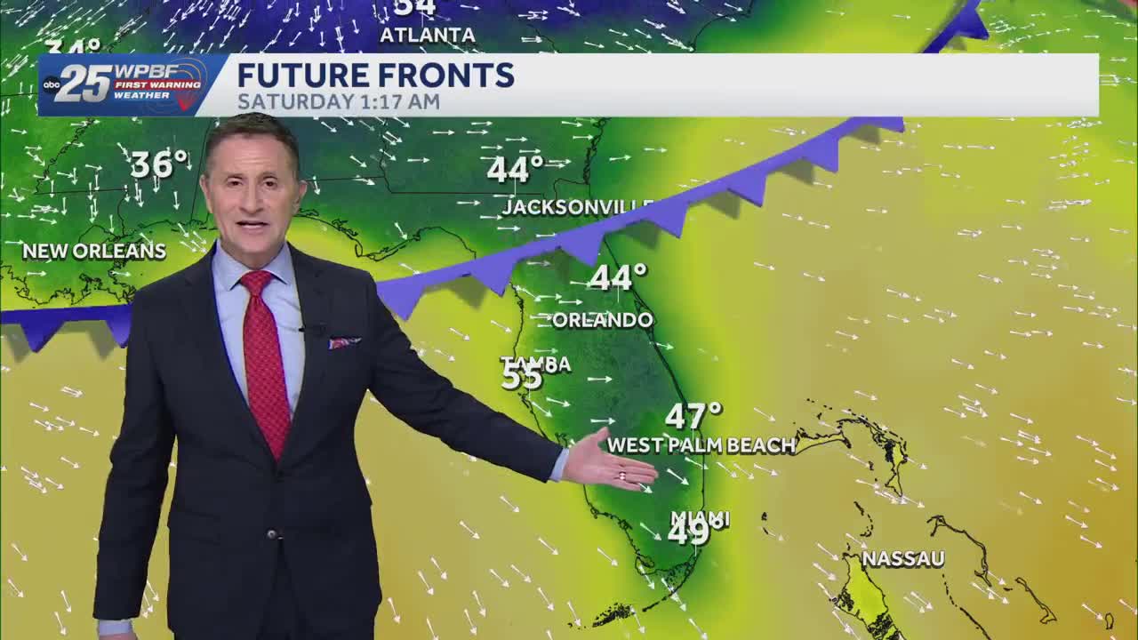 Weekend cold front on the way