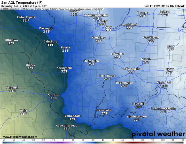 Arctic air makes brief return: Saturday highs to be about 15 degrees ...
