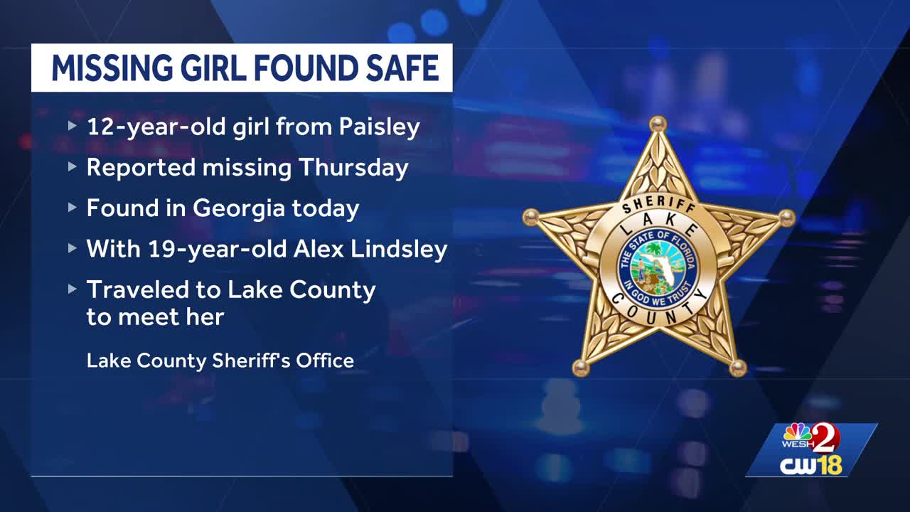 Missing 12-year-old from Central Florida found safe in Georgia