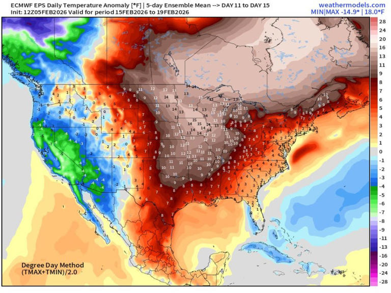 Arctic air makes brief return: Saturday highs to be about 15 degrees ...