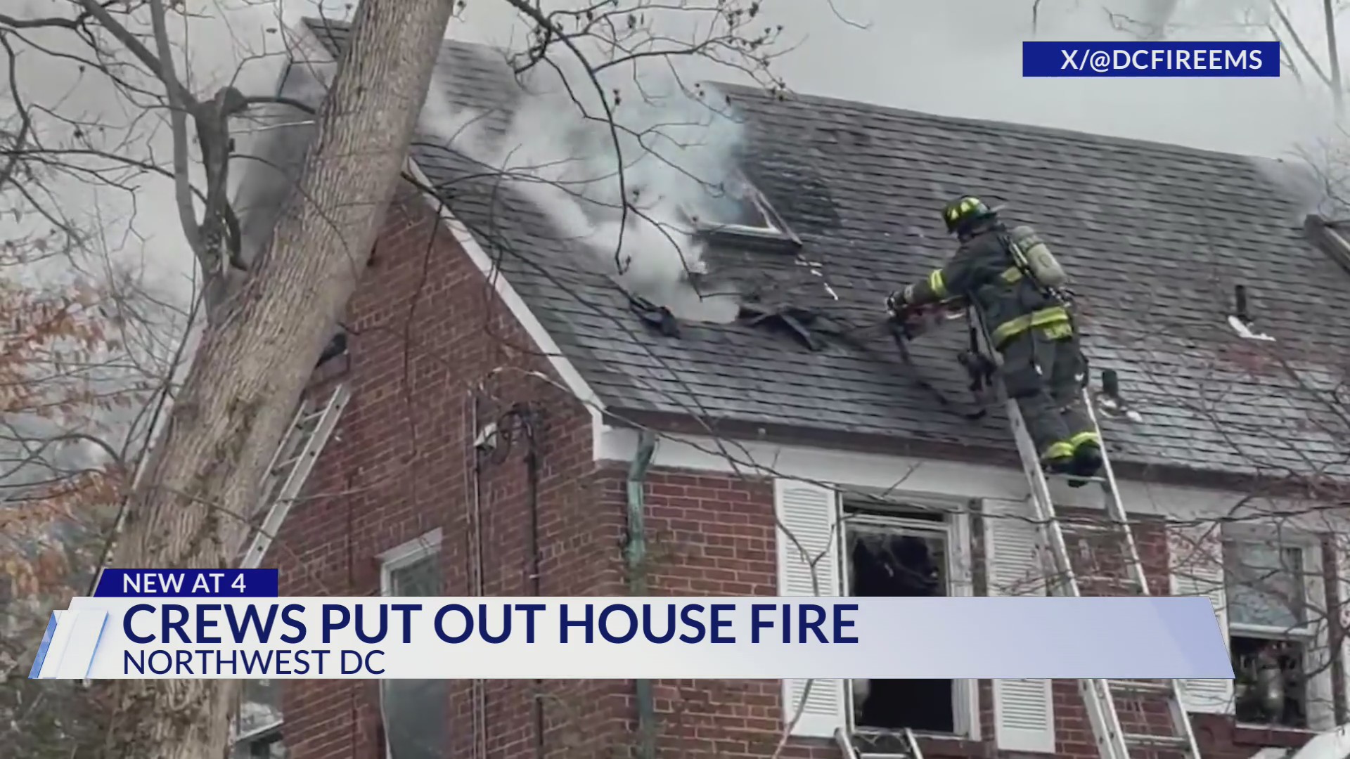 2 displaced in DC house fire
