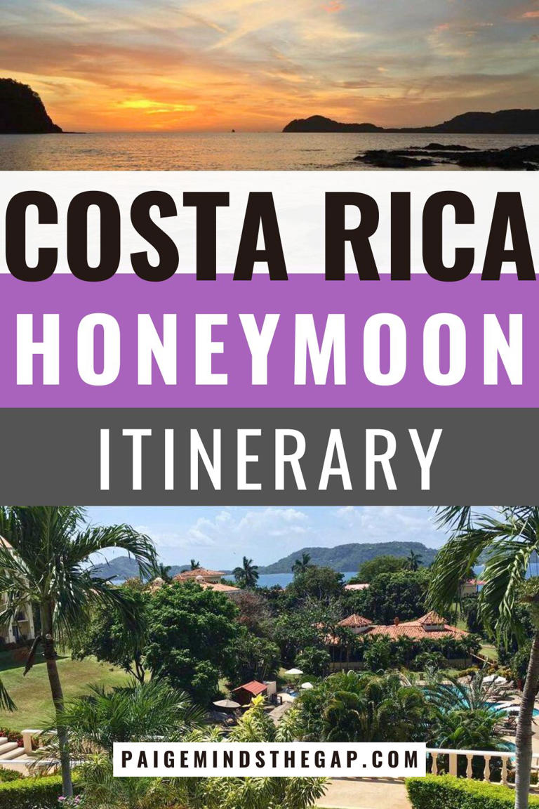Romantic 4 day Costa Rica honeymoon itinerary