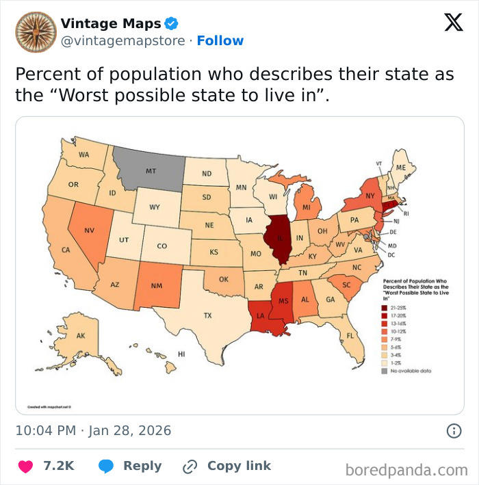 62 cool maps that range from ridiculously funny to actually educational