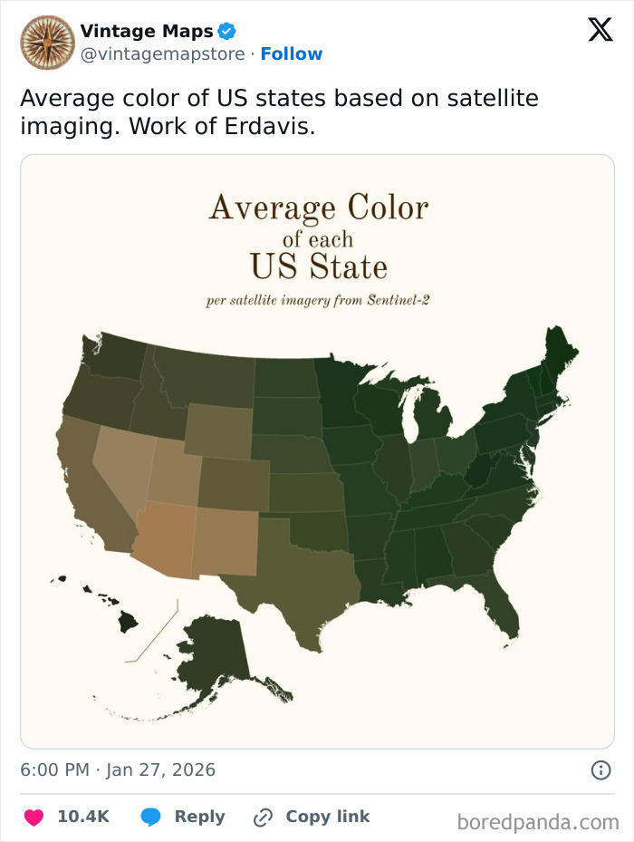 62 cool maps that range from ridiculously funny to actually educational