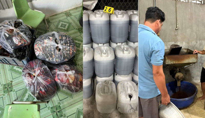 Phát hiện đường dây làm cà phê bột giả quy mô lớn ở An Giang