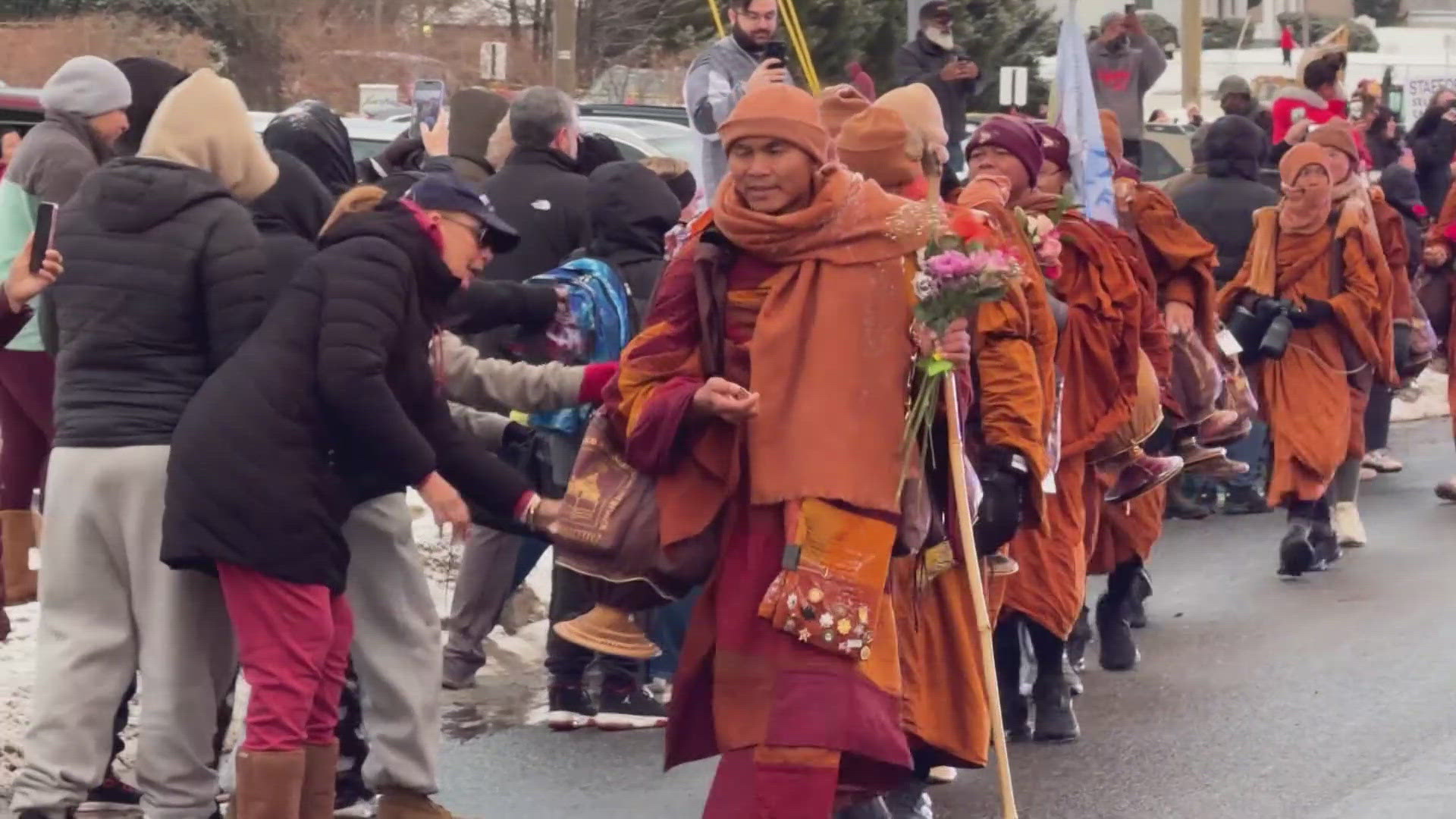 Monks 'Walk for Peace' closing in on DC
