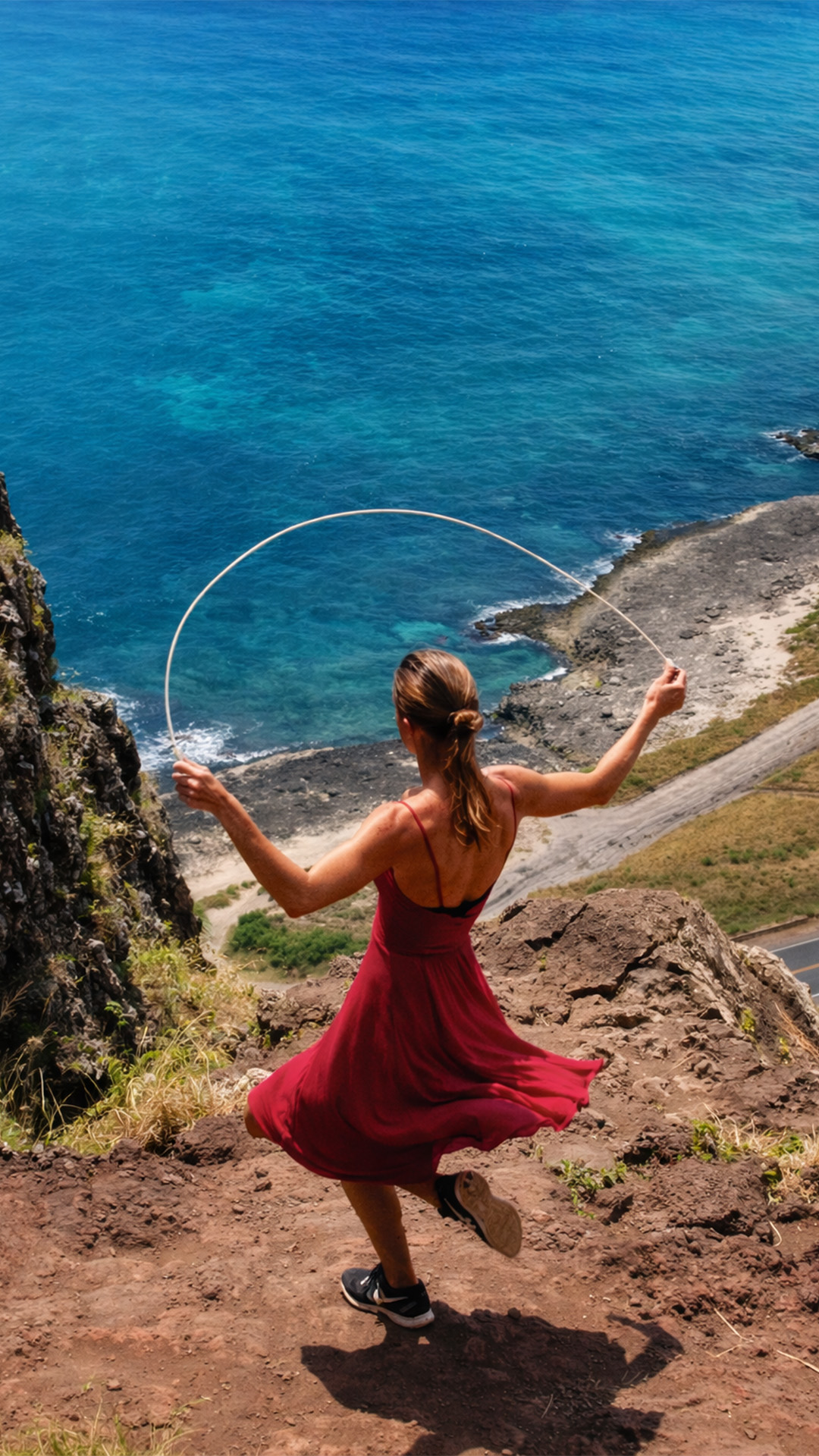 Advanced jump rope skills in action