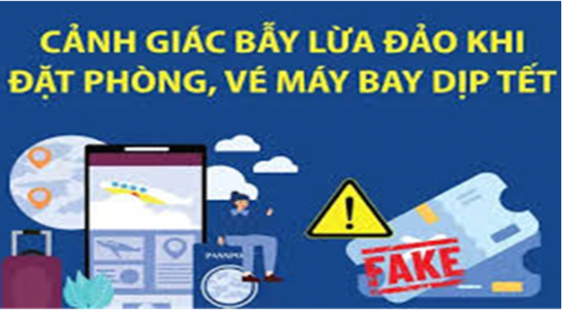 Bộ Công an cảnh báo lừa đảo vé máy bay, đặt phòng giá rẻ dịp Tết