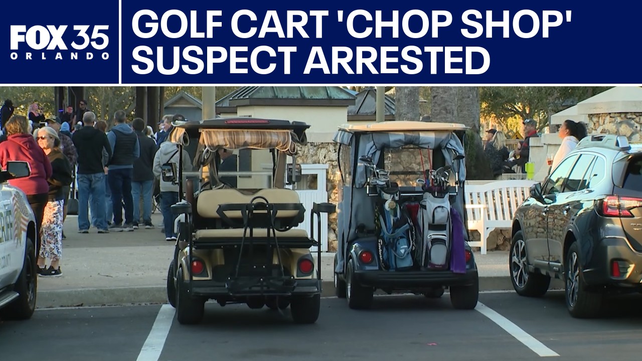 Suspect arrested in months-long golf cart theft operation