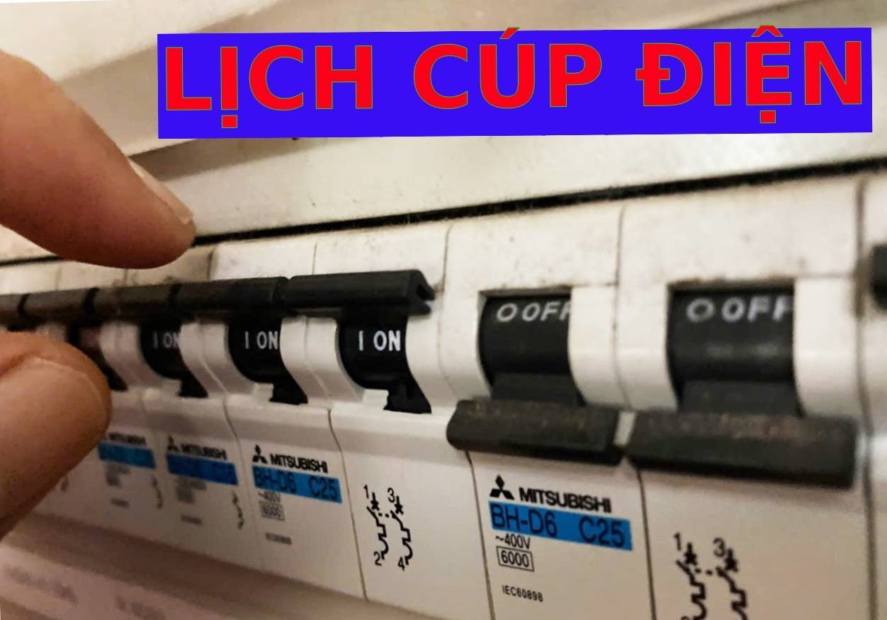 Lịch cúp điện tại các phường, xã ở Tây Ninh ngày 7.2